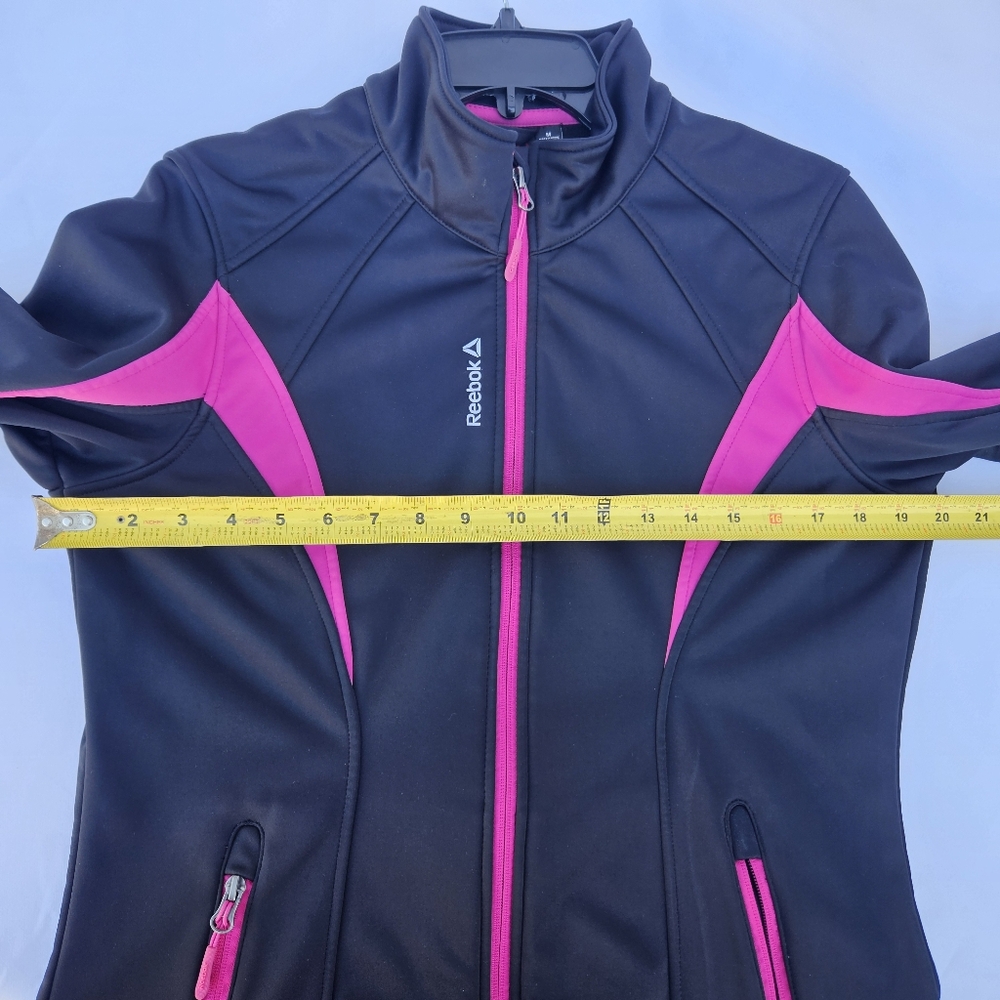 Reebok Jacket Active Softshell Outerwear Black/Pi… - image 6